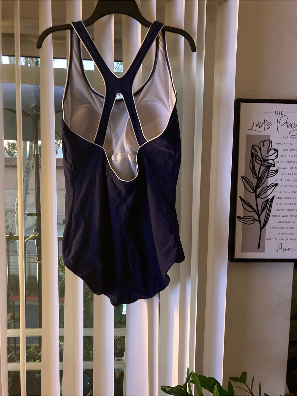 Navy One-Piece Racerback Swimsuit